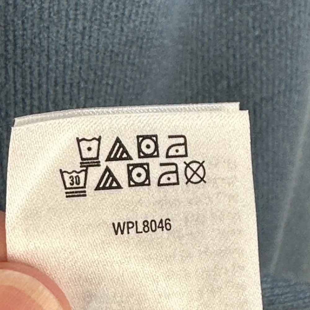 Style & Co Long Sleeve Geometric Print Mixed Media Cardigan - Blue - size 1X - Picture 9 of 11